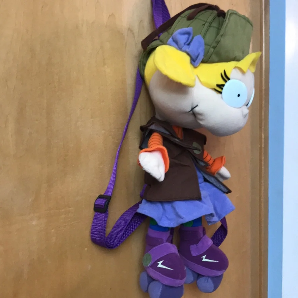 Vintage RUGRATS BACKPACK ANGELICA PICKLES 1998 Viacom Stuffed Plush - Picture 3 of 11